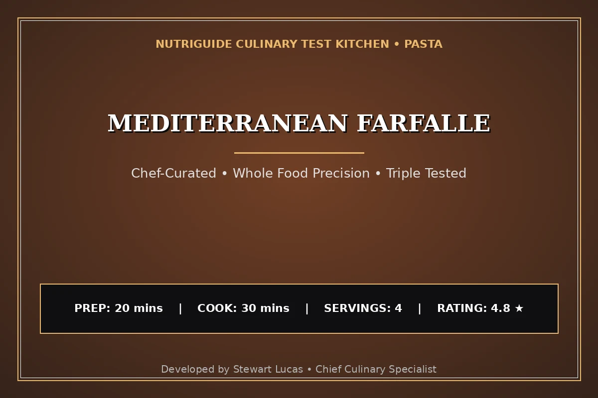 Mediterranean Farfalle
