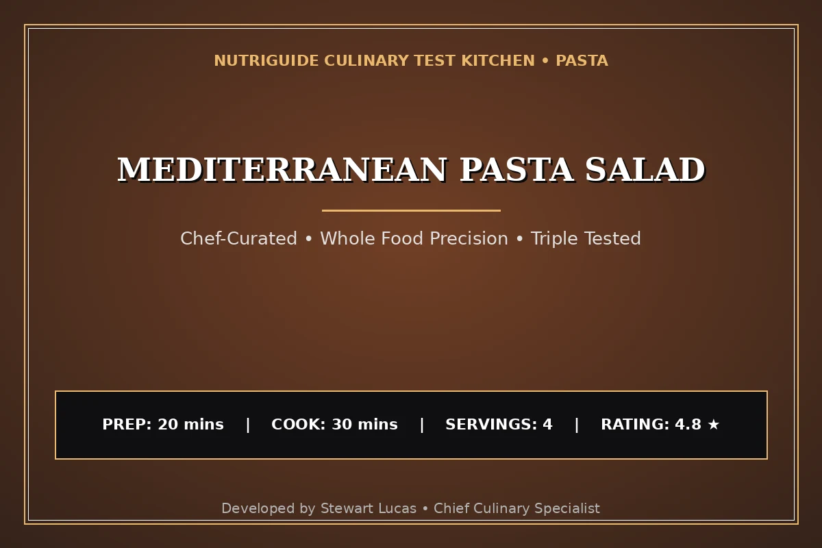 Mediterranean Pasta Salad