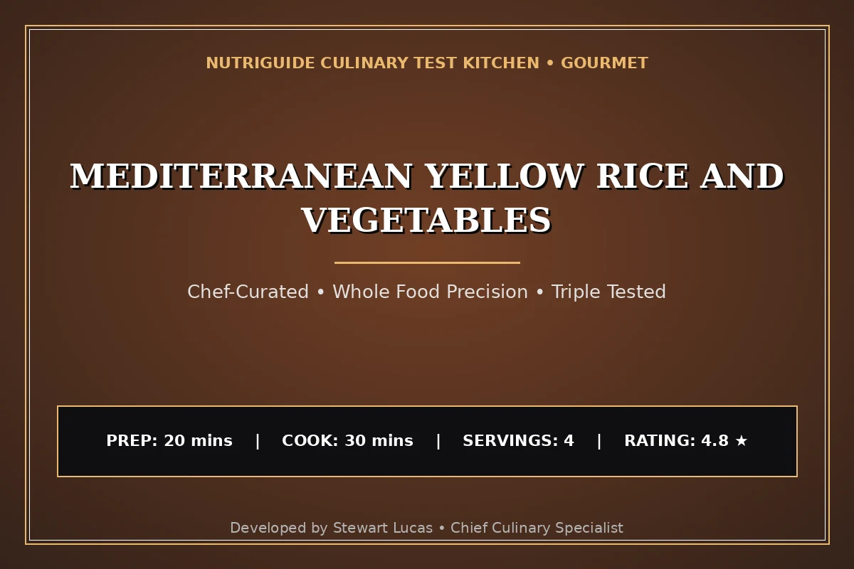 Mediterranean Yellow Rice And Vegetables