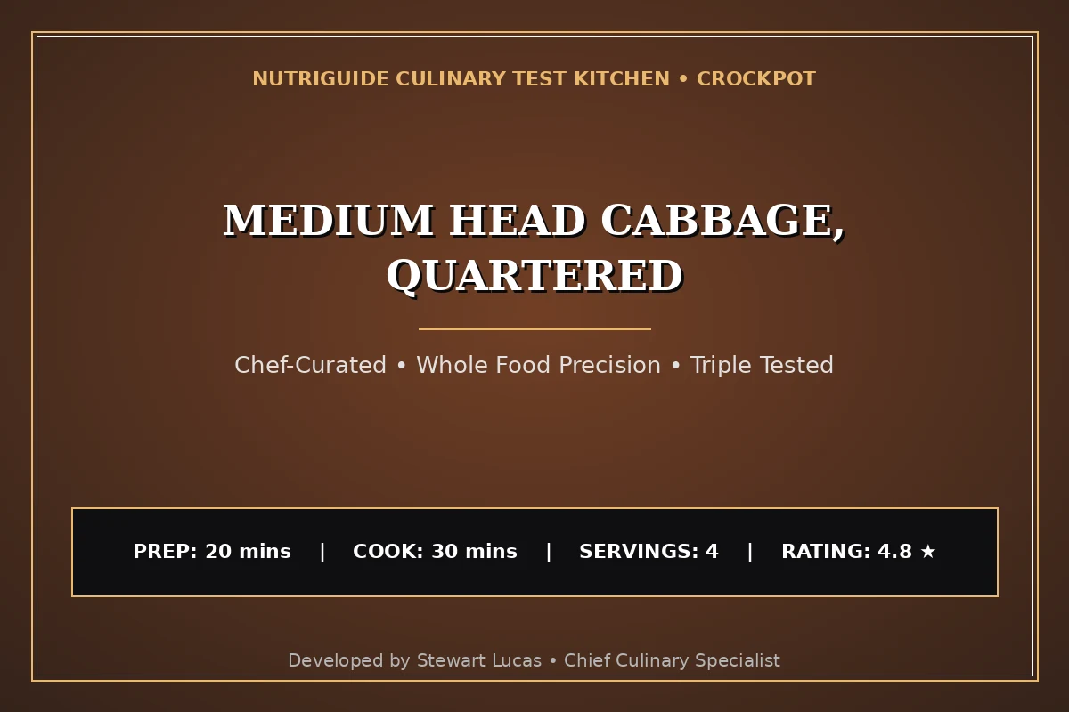 Medium Head Cabbage, Quartered