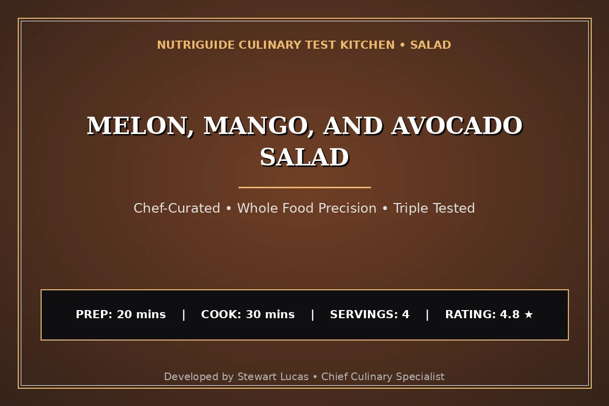 Melon, Mango, And Avocado Salad