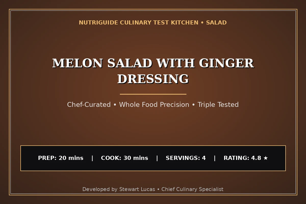 Melon Salad With Ginger Dressing