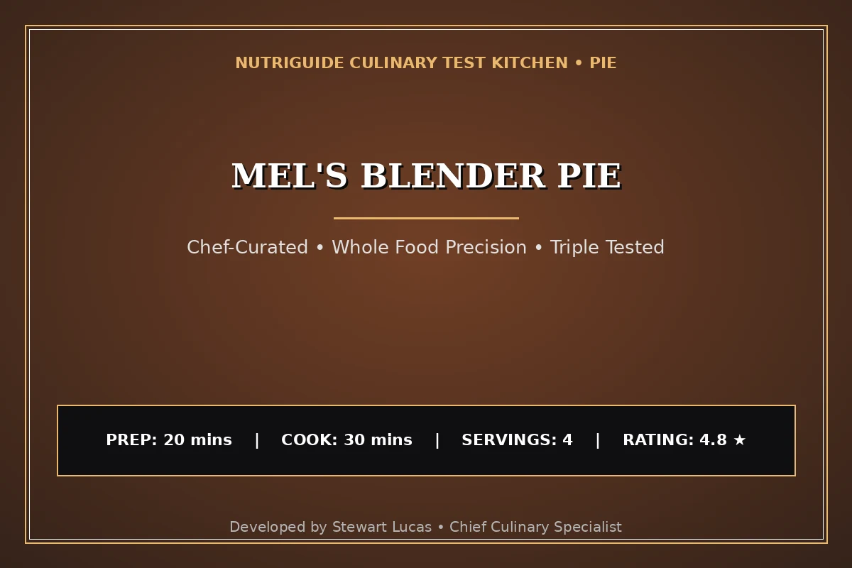 Mel'S Blender Pie