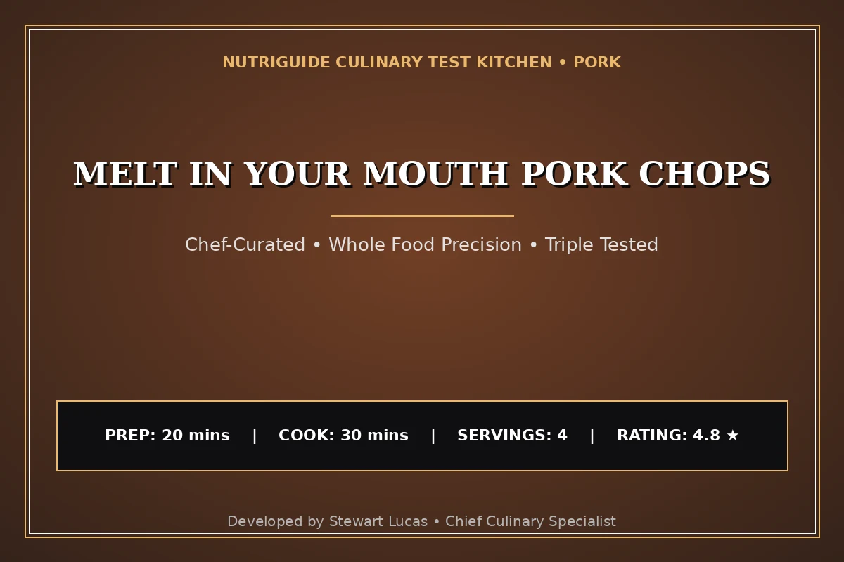 Melt In Your Mouth Pork Chops