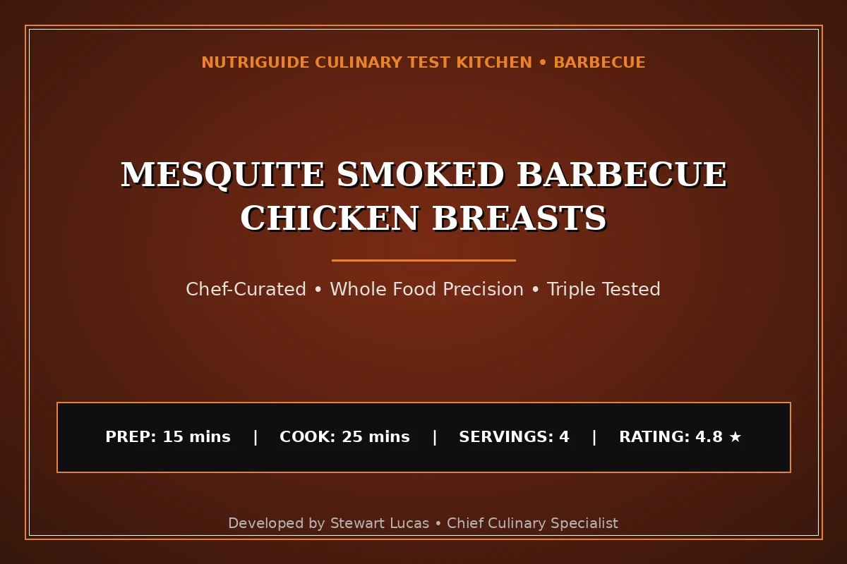 Mesquite Smoked Barbecue Chicken Breasts