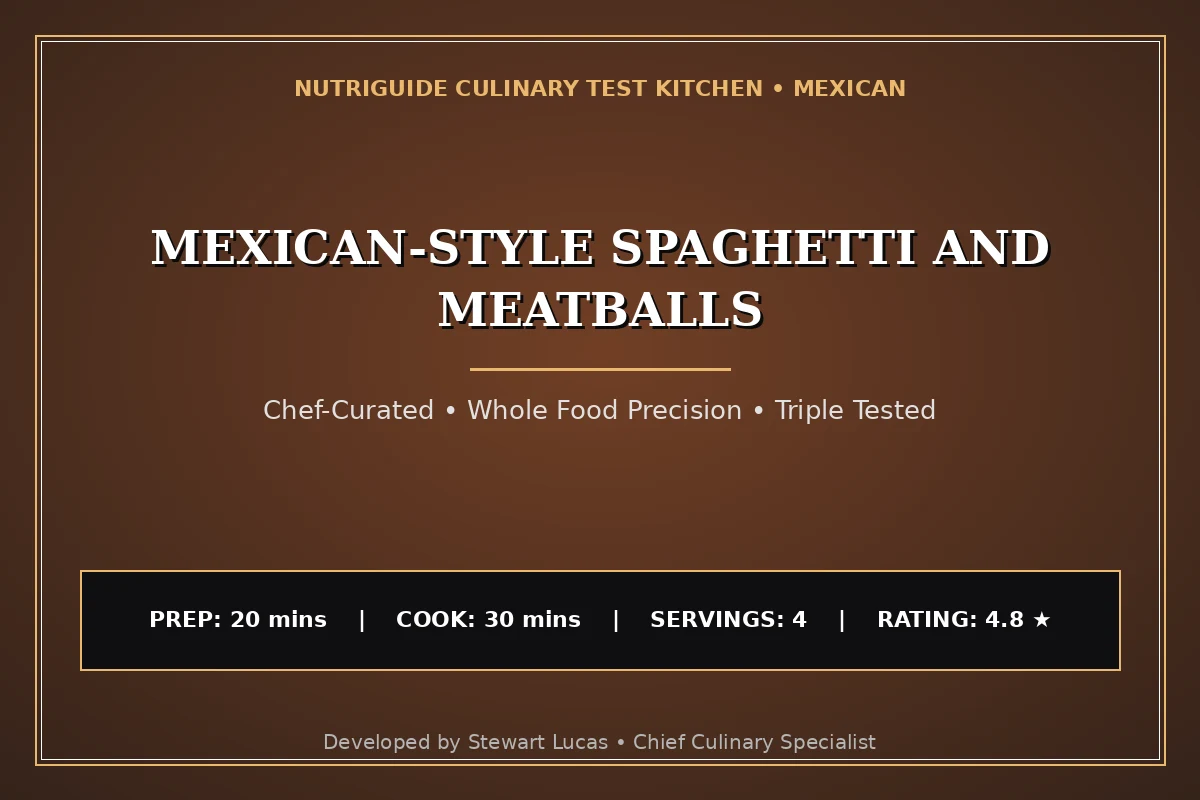 Mexican-Style Spaghetti And Meatballs