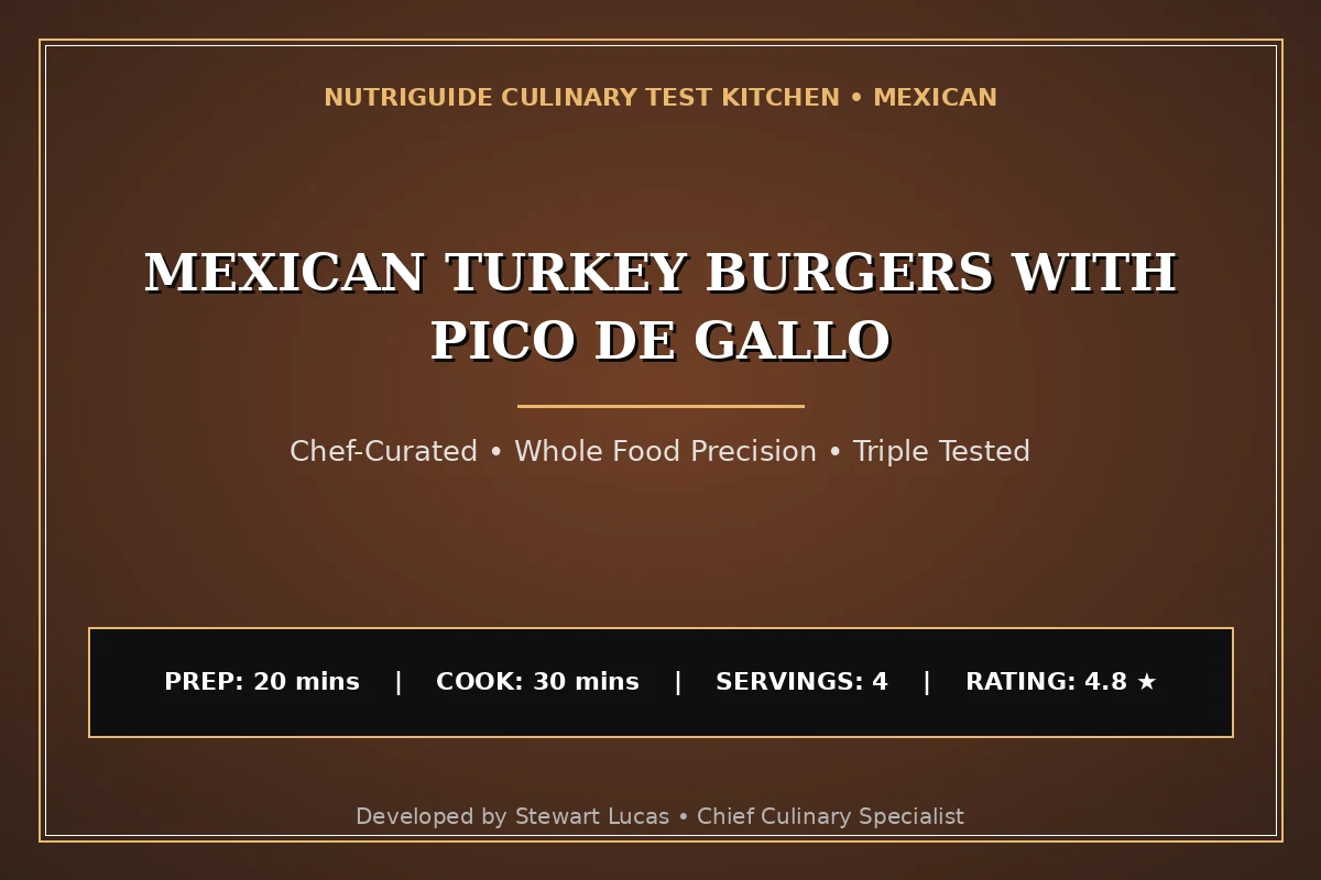 Mexican Turkey Burgers With Pico De Gallo