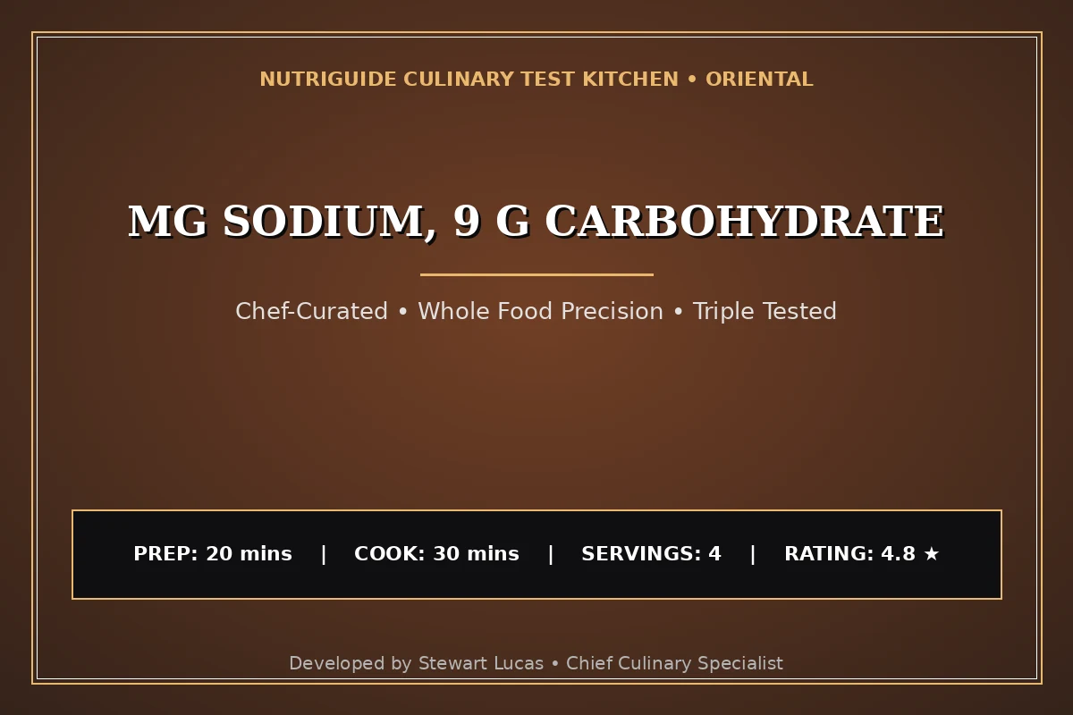 Mg Sodium, 9 G Carbohydrate