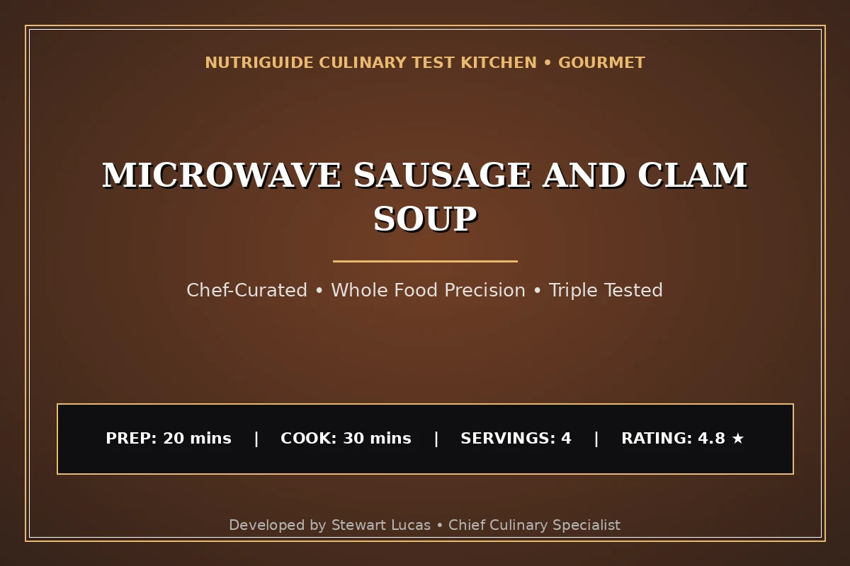 Microwave Sausage And Clam Soup