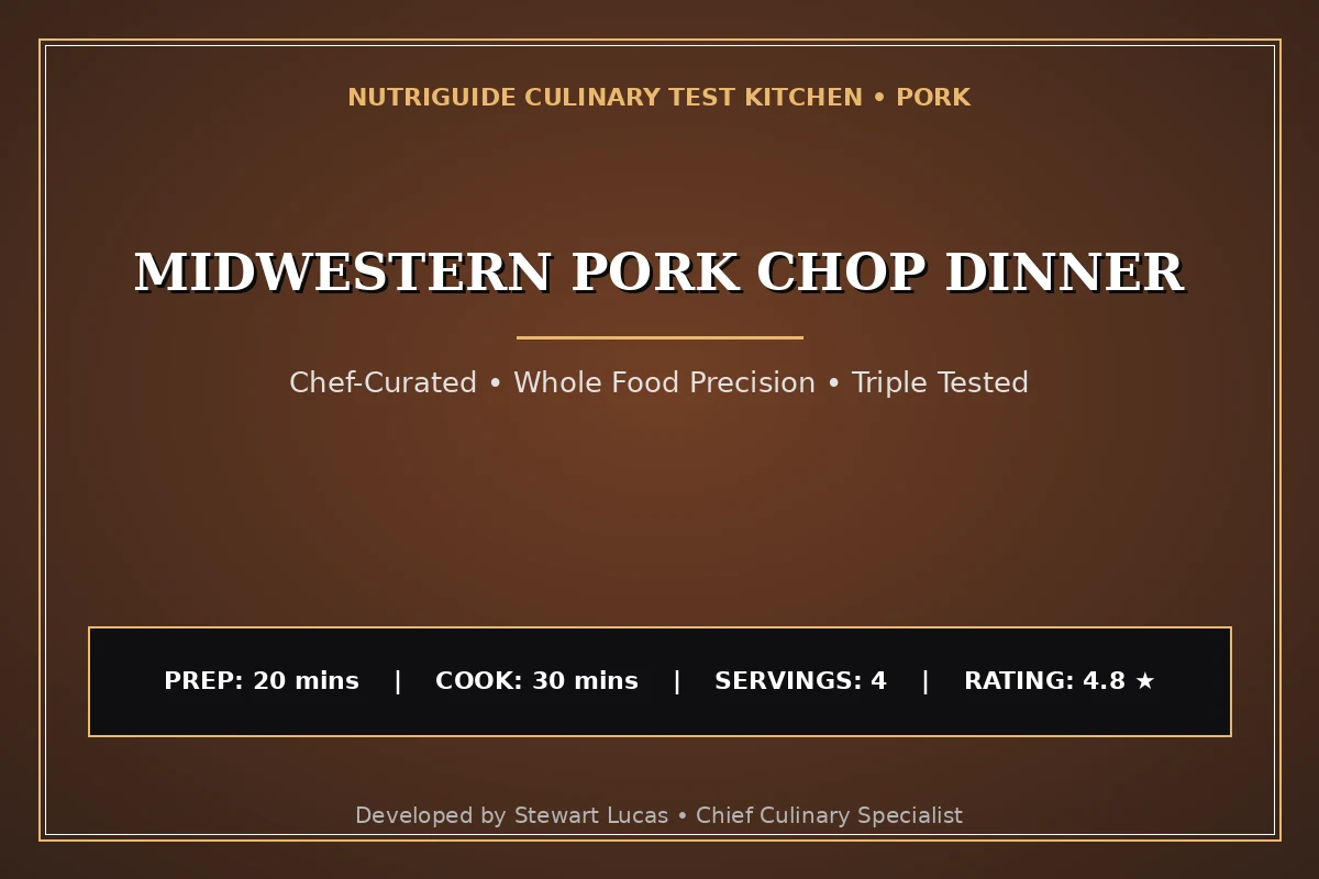 Midwestern Pork Chop Dinner