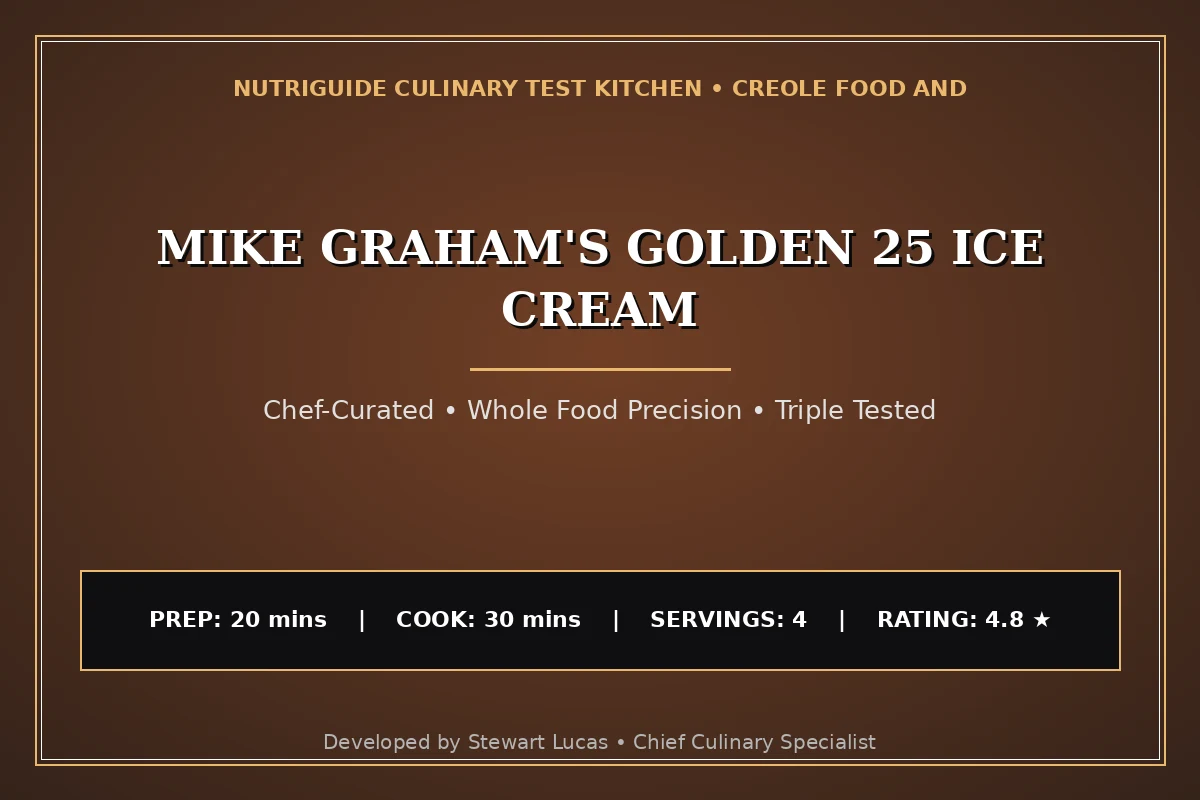 Mike Graham'S Golden 25 Ice Cream