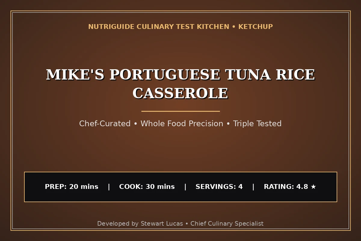 Mike'S Portuguese Tuna Rice Casserole