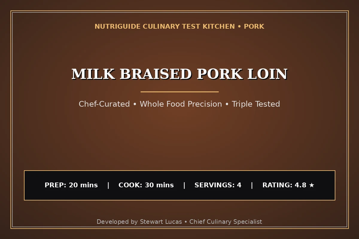 Milk Braised Pork Loin