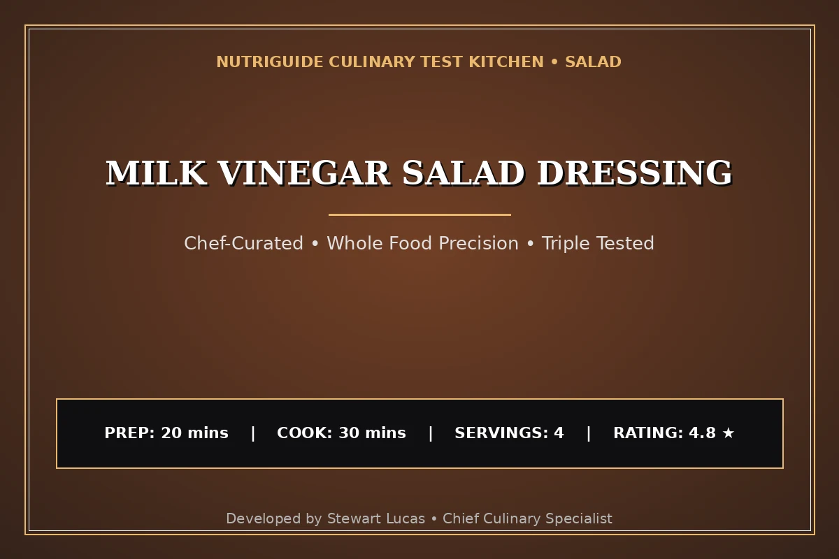 Milk Vinegar Salad Dressing