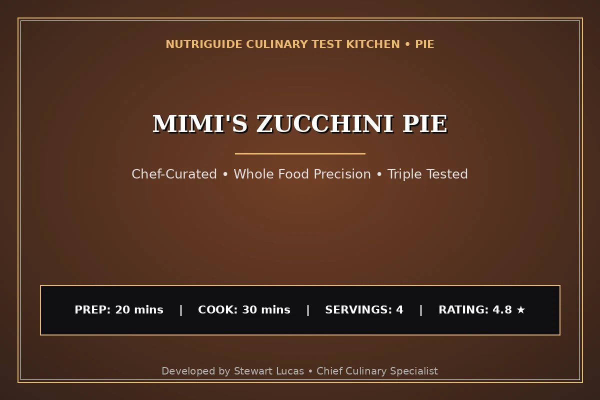 Mimi'S Zucchini Pie