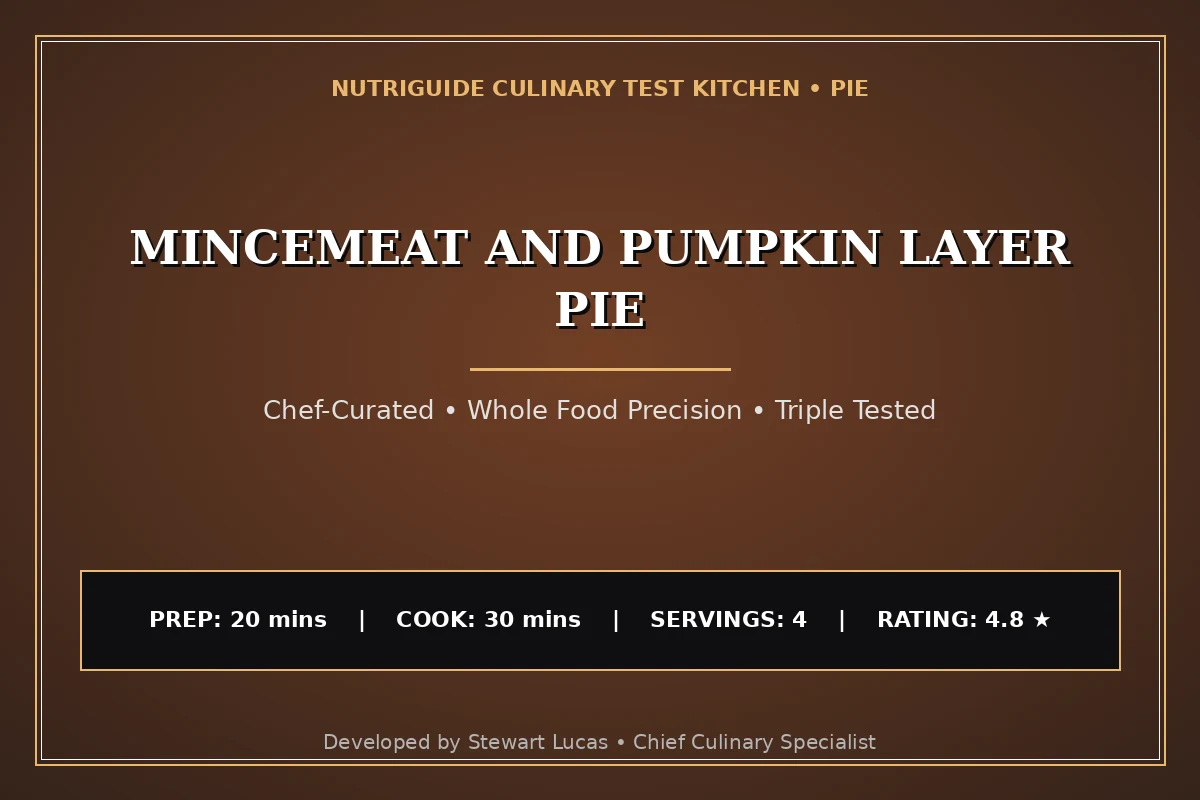 Mincemeat And Pumpkin Layer Pie