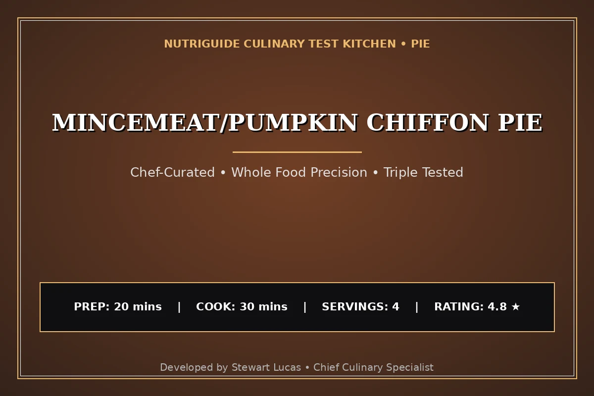 Mincemeat/Pumpkin Chiffon Pie