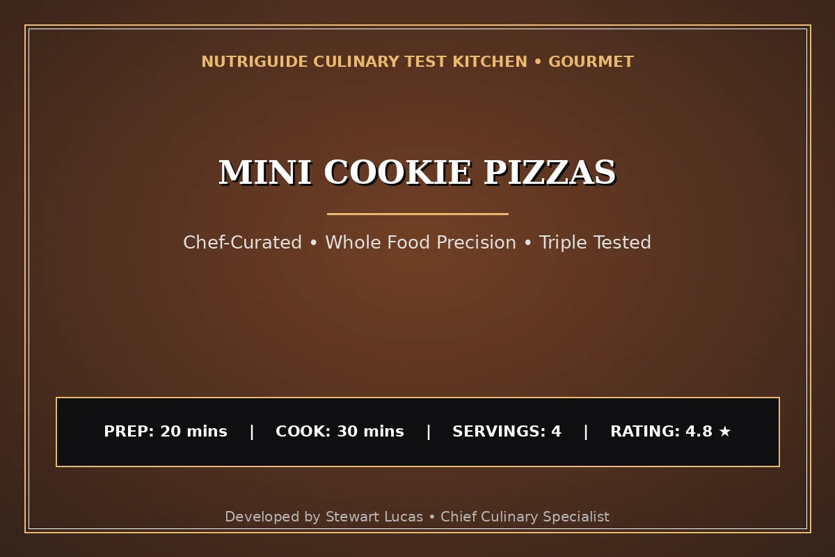 Mini Cookie Pizzas
