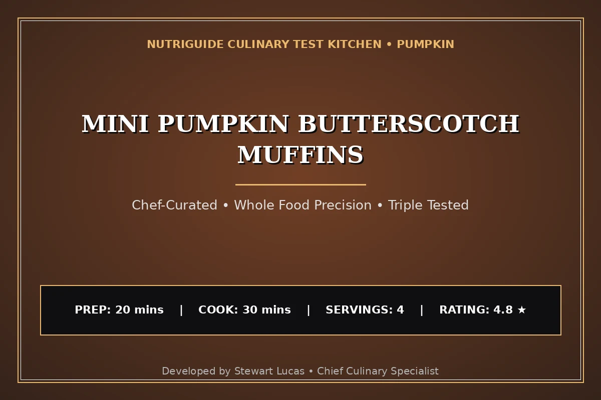 Mini Pumpkin Butterscotch Muffins