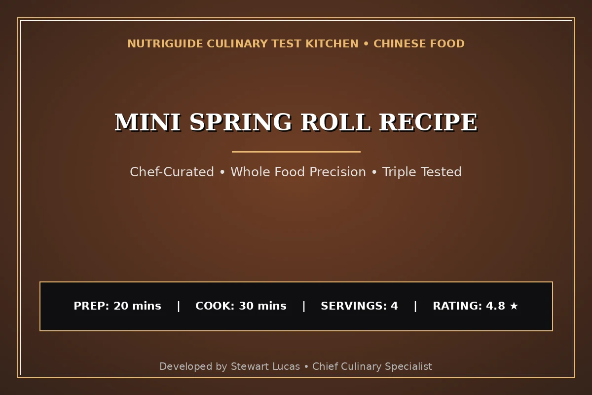 Mini Spring Roll Recipe