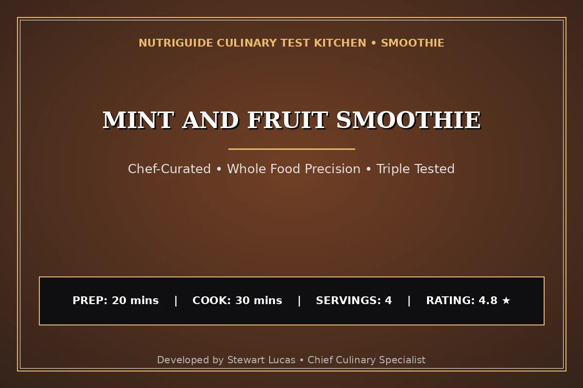 Mint And Fruit Smoothie