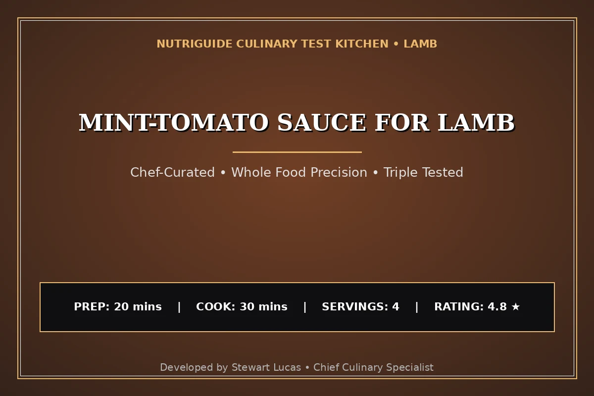 Mint-Tomato Sauce For Lamb