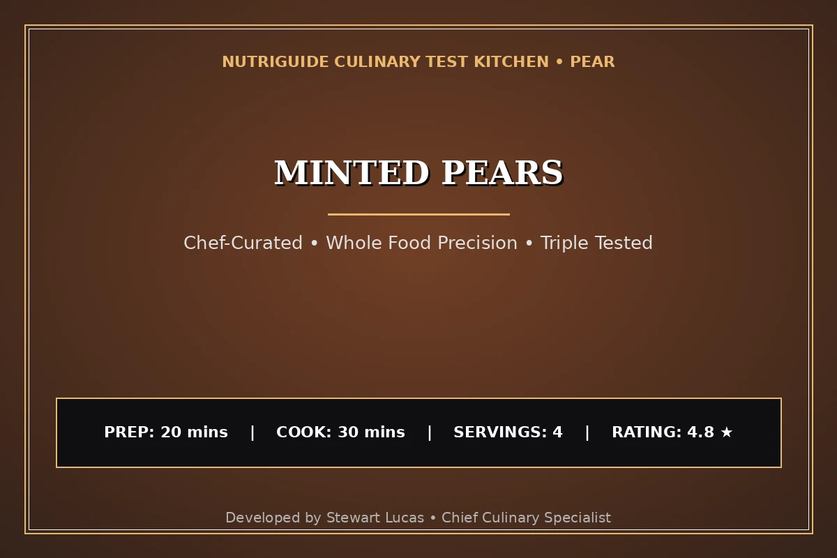Minted Pears
