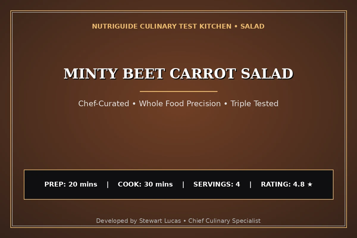 Minty Beet Carrot Salad