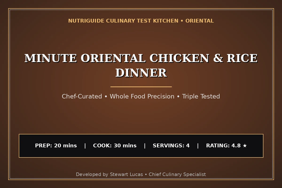 Minute Oriental Chicken & Rice Dinner