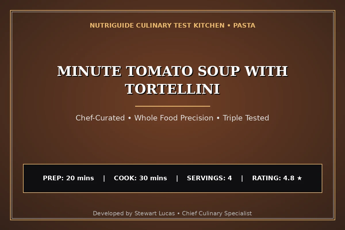 Minute Tomato Soup With Tortellini