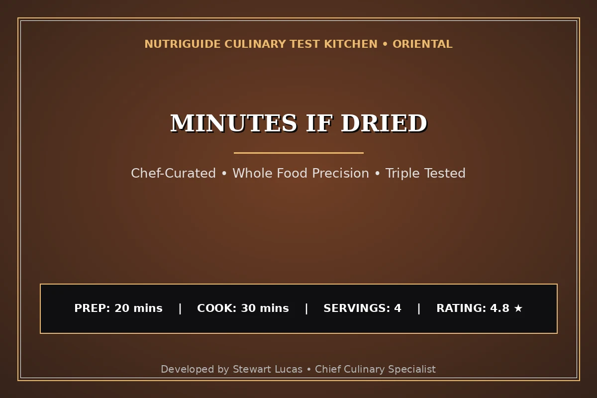 Minutes If Dried