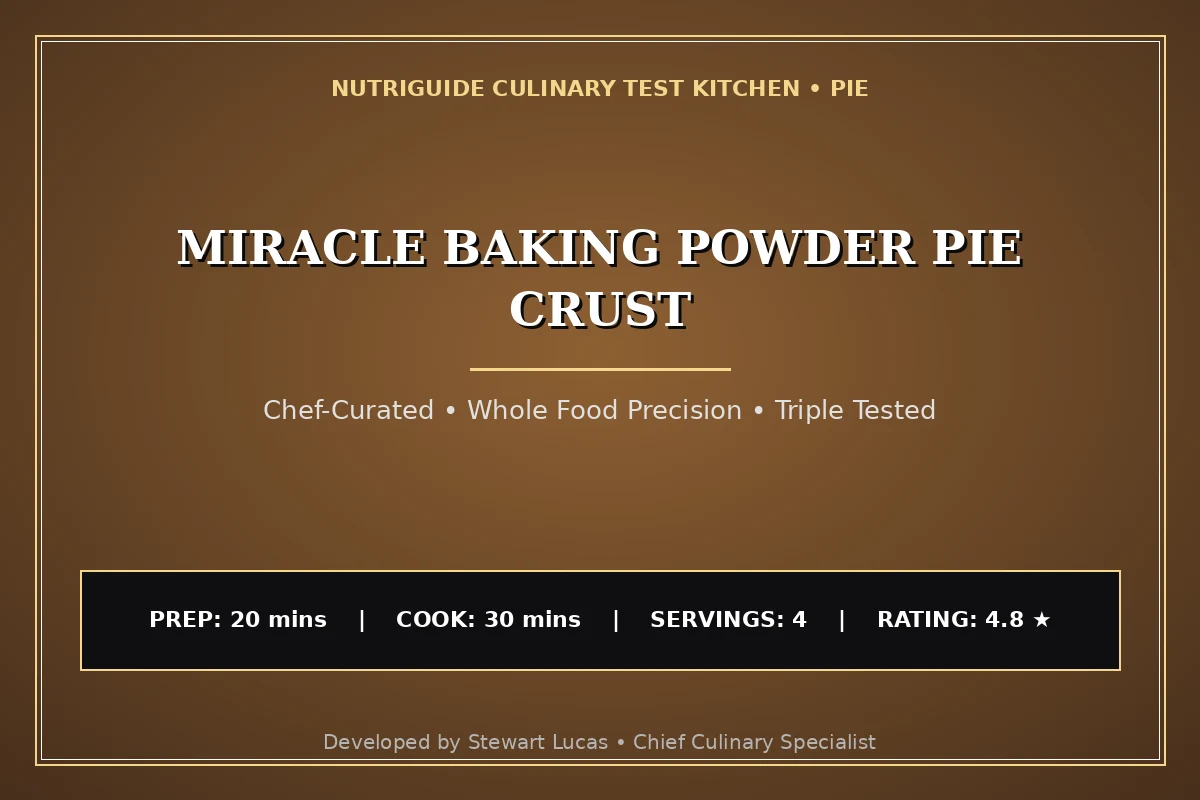 Miracle Baking Powder Pie Crust