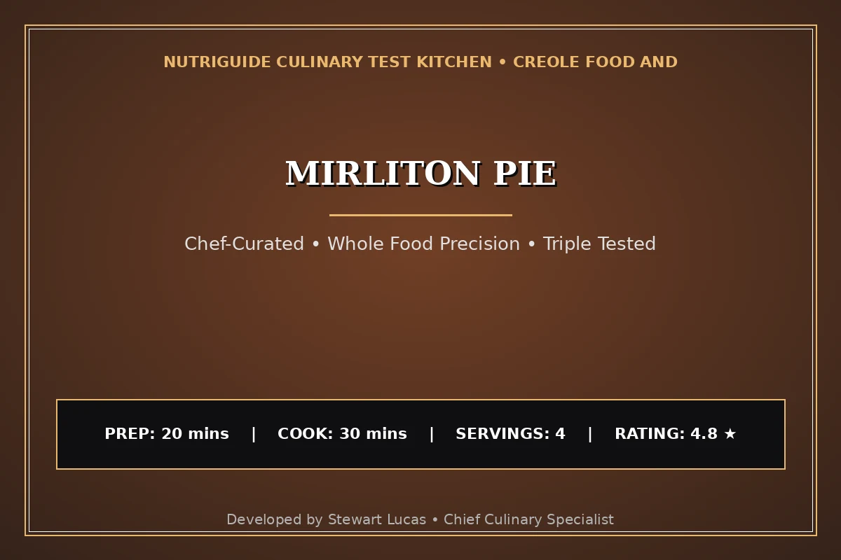 Mirliton Pie