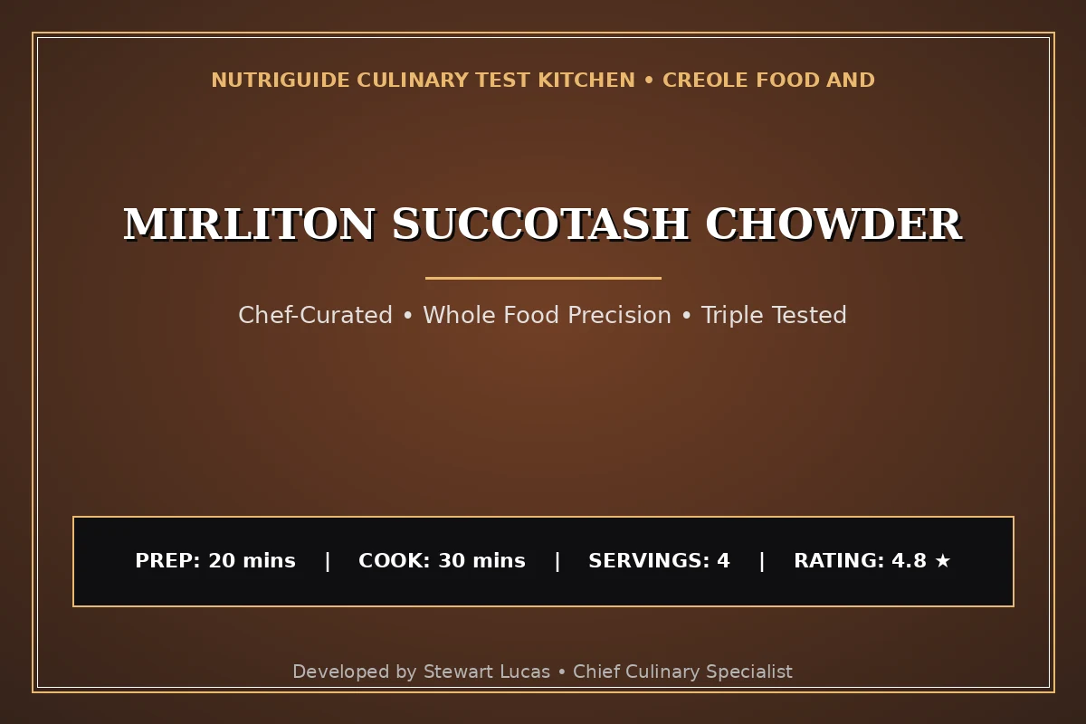Mirliton Succotash Chowder