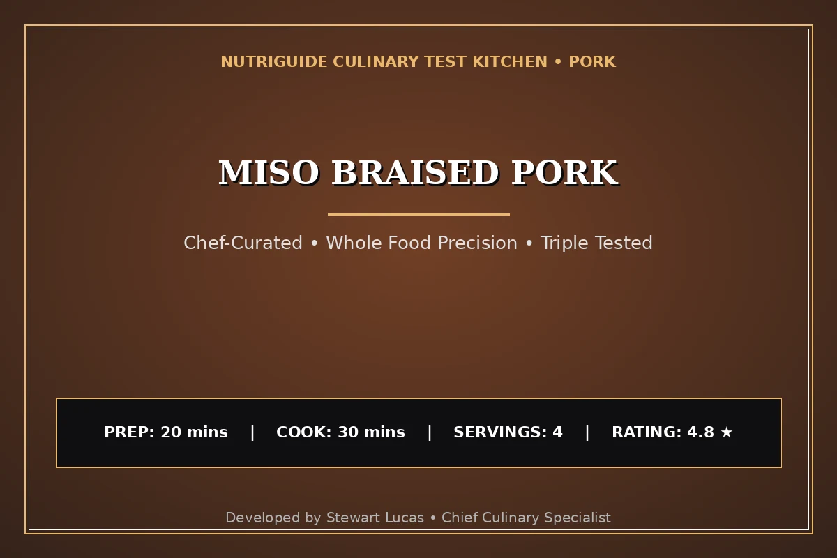 Miso Braised Pork