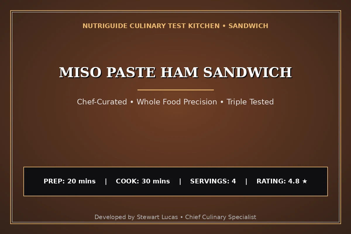 Miso Paste Ham Sandwich