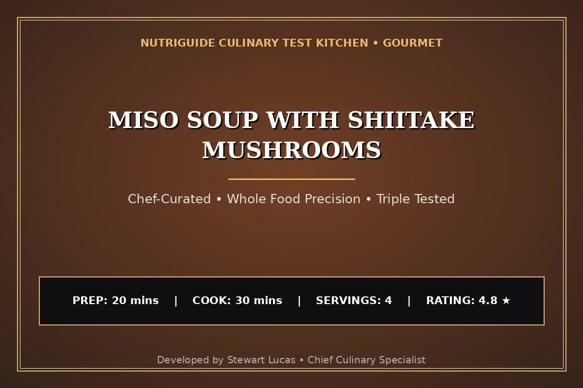 Miso Soup With Shiitake Mushrooms