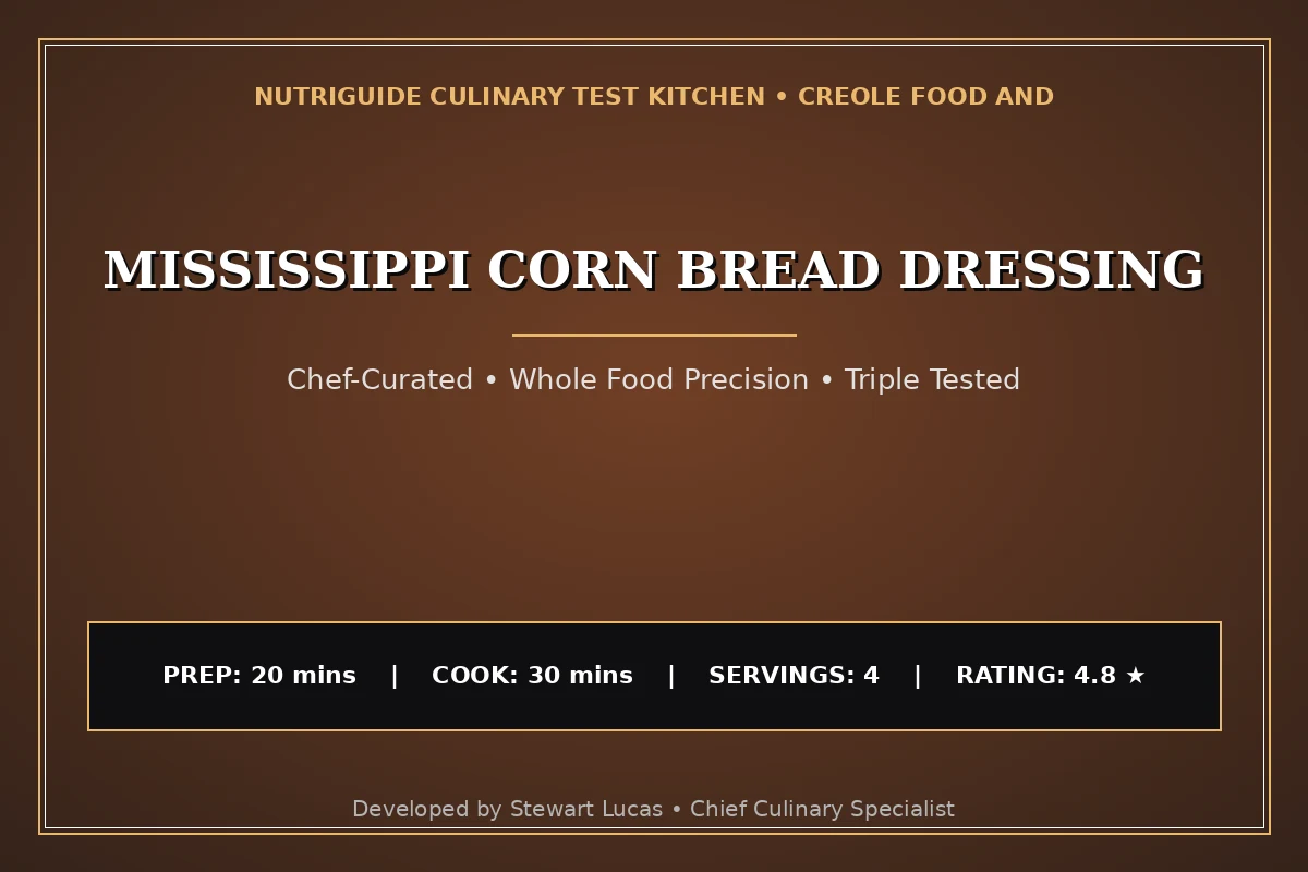 Mississippi Corn Bread Dressing