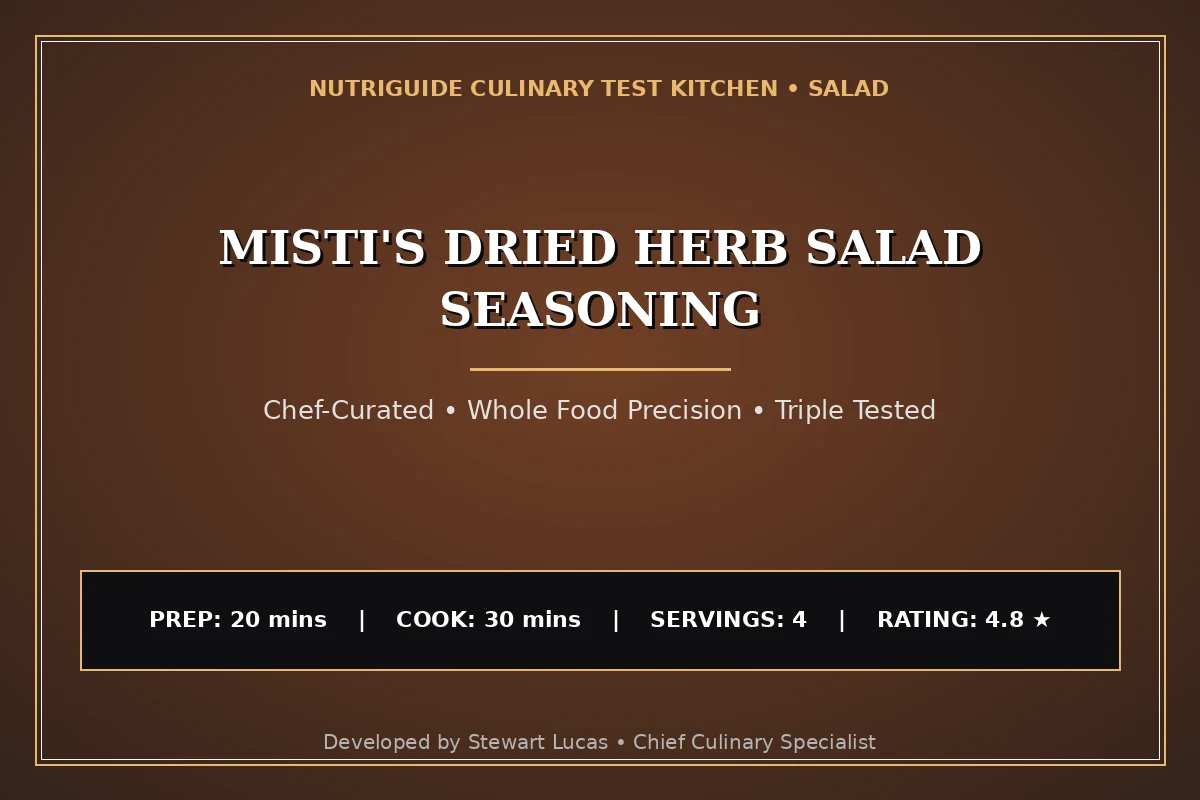 Misti'S Dried Herb Salad Seasoning