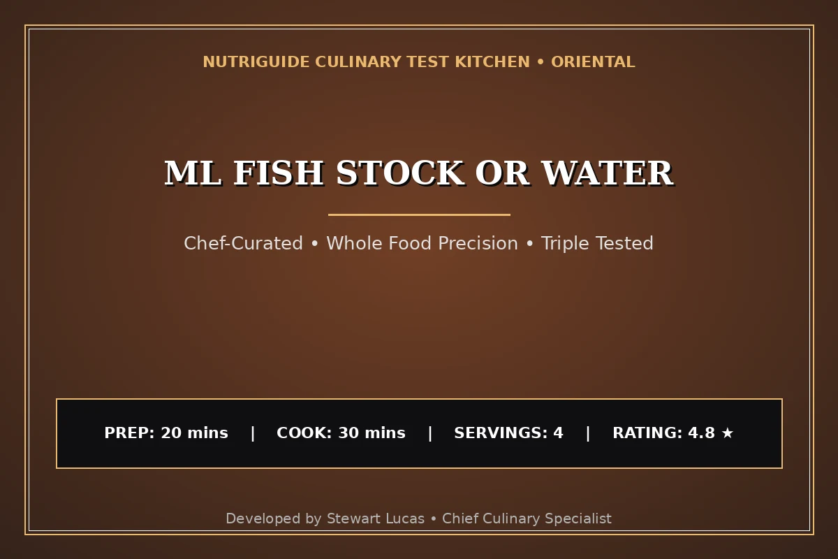 Ml Fish Stock Or Water