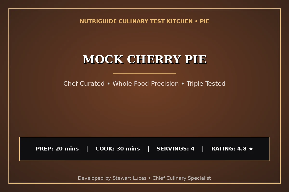 Mock Cherry Pie
