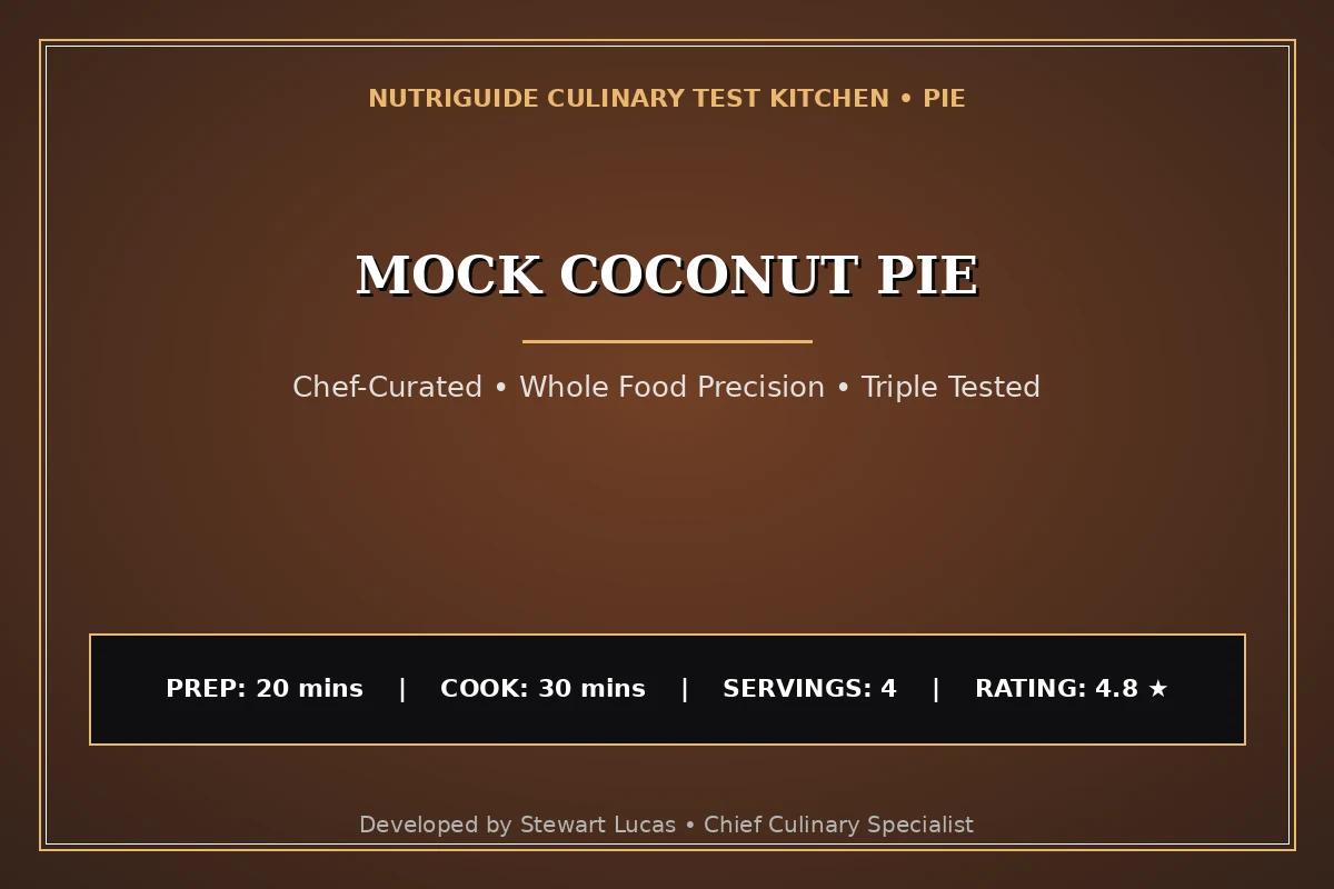 Mock Coconut Pie