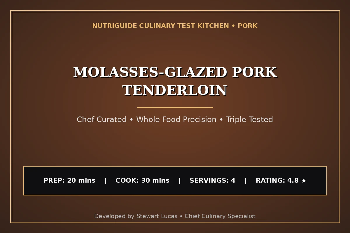 Molasses-Glazed Pork Tenderloin