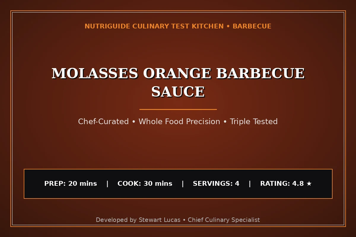 Molasses Orange Barbecue Sauce