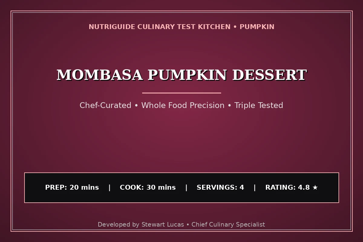 Mombasa Pumpkin Dessert