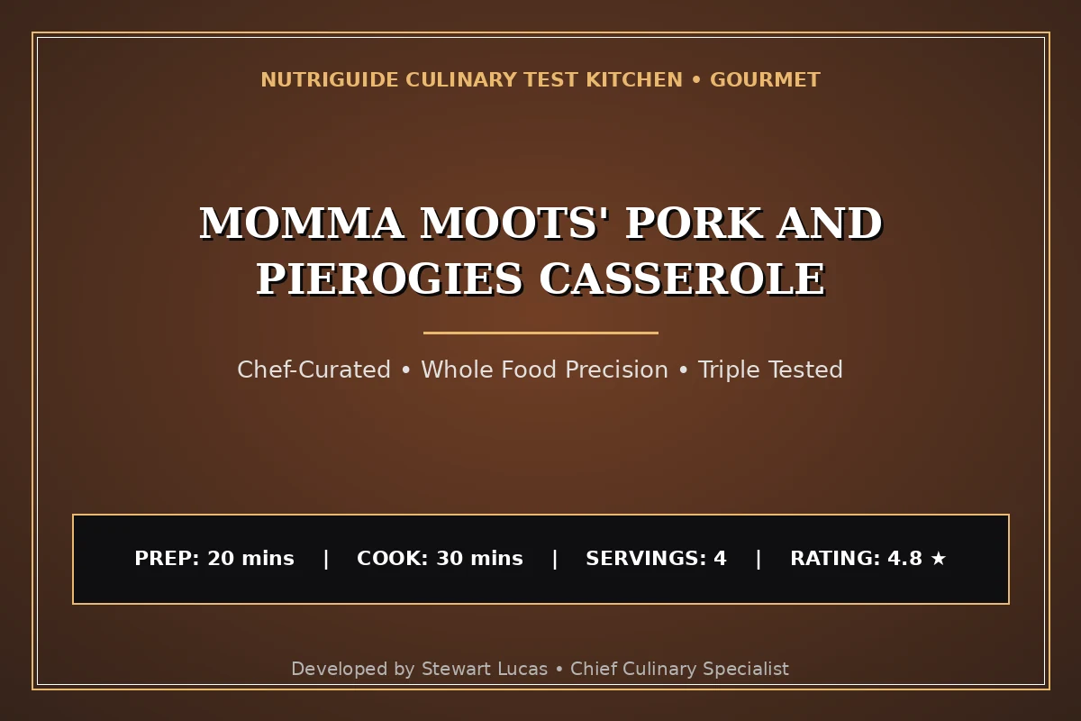 Momma Moots' Pork And Pierogies Casserole