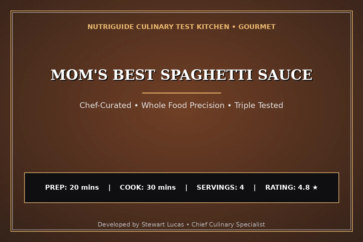 Mom'S Best Spaghetti Sauce