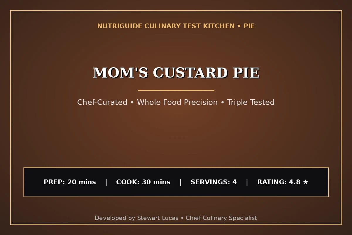 Mom'S Custard Pie
