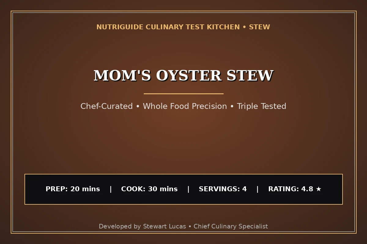 Mom'S Oyster Stew
