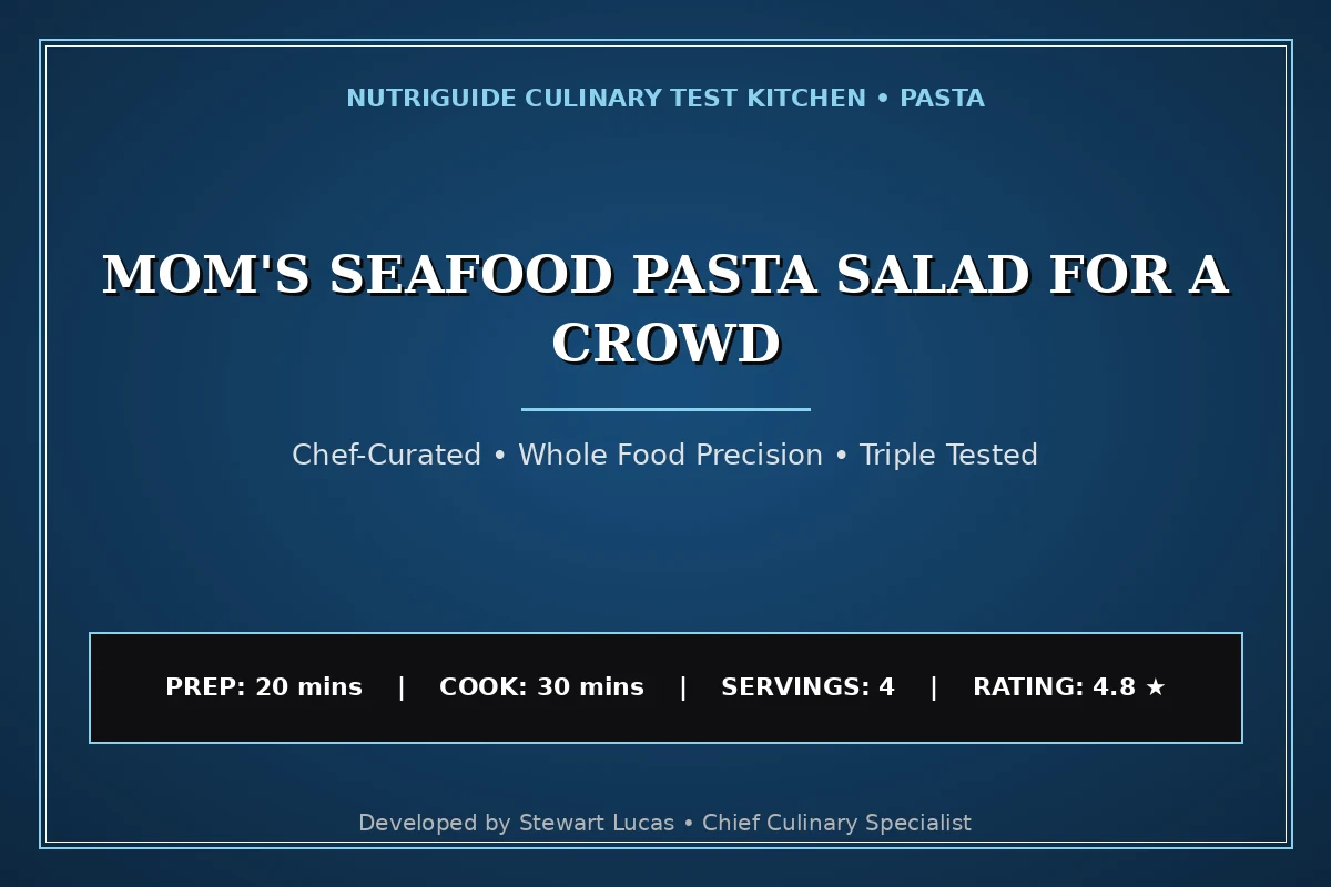Mom'S Seafood Pasta Salad For A Crowd